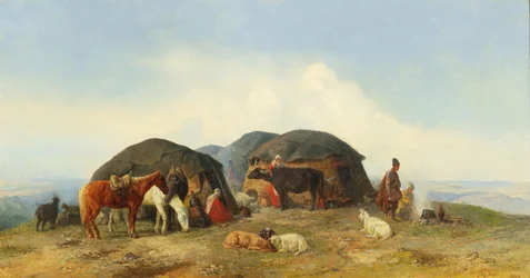 Pastores de gado em repouso no Norte do Cáucaso, 1874.