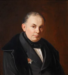 Retrato do poeta Vasily Zhukovsky 1783-1852, 1854