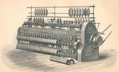 Acabamento do Roving Frame, por Platt, Brothers & Co. Oldham