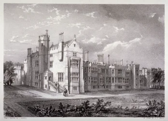 Vista do Palácio de Lambeth, Londres, c1830