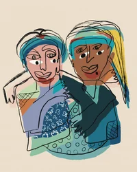 Abraço dos Amigos Coloridos