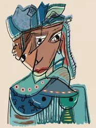 Mulher Abstrata Elegante