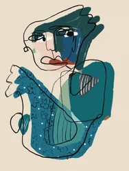 Retrato abstrato moderno
