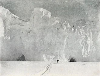 Rosto de uma geleira em Victoria Land, c1911, 1913.