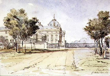 Vista da Ecole Militaire em Paris