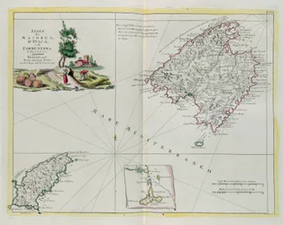 As Ilhas de Maiorca, Ivica e Formentera, gravura de G. Zuliani tirada de Tomé I do "Atlas Mais Novo" publicado em Veneza em 1778 por Antonio Zatta, Coleção Particular