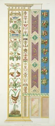 Painel do Rafael no Vaticano, de &39;Delle Loggie por Rafael no Vaticano&39;, gravado por Giovanni Ottaviani (c.1735-1808), publicado c.1772-77 (gravura colorida à mão)