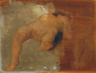 Putto reclinado