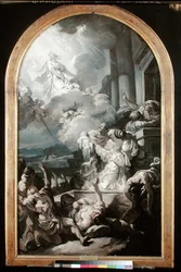 O milagre de St. Genevieve, c.1765