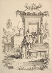 Homem e mulher chineses, ca. 1742