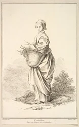 Contadina, da coleção de vários figos estrangeiros, inventada por F. Boucher P ...., século XVIII.