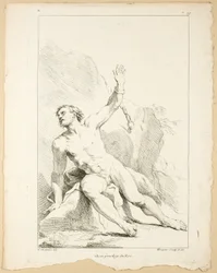 Figura, do Primeiro Livro da Academia Figuras gravadas em parte pelos professores da Royal Academy