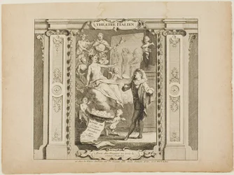 Teatro Italiano, frontispício do Livre de Scenes Comiques
