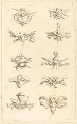 Desenhos para vinhetas finais: estampa 8