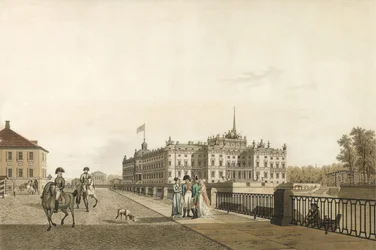 Vista do Palácio Mikhailovsky, 1804