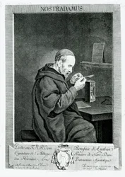 Retrato de Michel Nostradamus (1503-66) gravado por Christian von Mechel (1737-1817) 1762