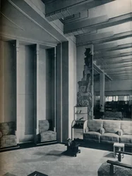 Canto do salão de sapatos, Roos Bros., São Francisco., 1930