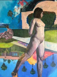 Os oceanos entre nós", 2021 (óleo sobre tela)