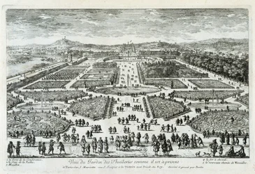 Vista do Jardim das Tuileries como está agora - grav. por Perelle, final do século XVII