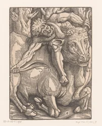 Hércules luta com Aqueloo Trabalhos de Hércules (título da série)