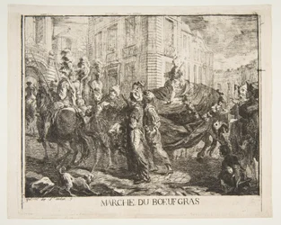 Mercado de carne gorda, 1750.