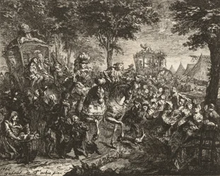 Vista da Feira de Beson, 1750.