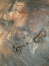 Pátina de bronze craquelada