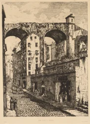 Uma rua em Gênova Uma rua em Gênova, 1878.