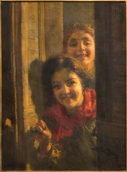 Meninas na porta
