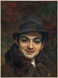 Retrato do escultor Zelindo Bonacini (óleo sobre tela)