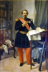 Napoleão III. Pintura de Gaetano Belvederi. Século XIX. Bolonha