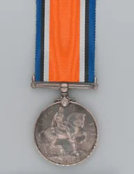 Medalha da Guerra Britânica 1914-20 atribuída ao soldado Andreya