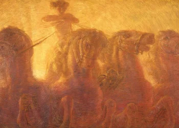 O carro do Sol ou Triunfo do comércio, 1907