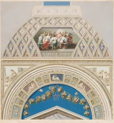 Moldura e campo abobadado com sacramento. 1774