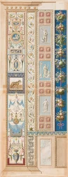 Pilaster Loggia II (ornamento, no meio campo um cavalo selado)