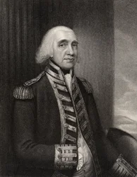 Almirante Richard Howe, gravado por WT Fry, da National Portrait Gallery, volume III, publicado em 1835 (lito)