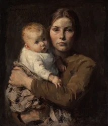 Mãe e filho, c. 1906.