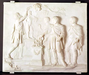 Sacrifício a Hércules, c.1766 (mármore)