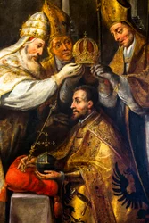 Coroação do imperador Carlos V em Bolonha, pormenor