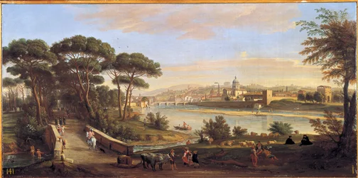 Vista do Oltrarno em Florença desde a Cascina