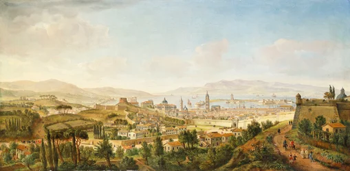 Vista panorâmica de Messina, na Sicília,
