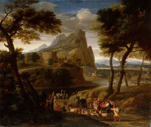 Paisagem com caravana, século XVII