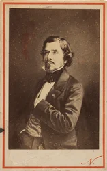 Retrato de Eugene Delacroix 1798-1863, 1858.