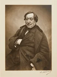 Retrato de Gioachino Rossini 1792-1868, 1856.