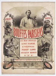 Theatre des Bouffes-Parisiens de Jacques Offenbach, 1865.
