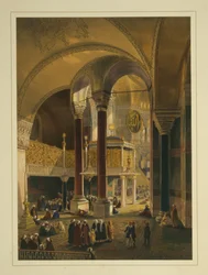 A galeria imperial da Mesquita de Ayasofya, antiga Igreja de Hagia Sophia