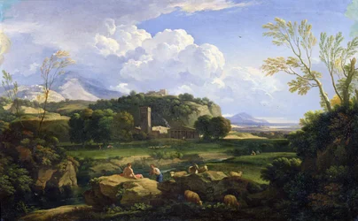 Vista da Campagna Romana (óleo sobre tela)