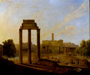 Roma: vista do Fórum voltada para o Capitólio