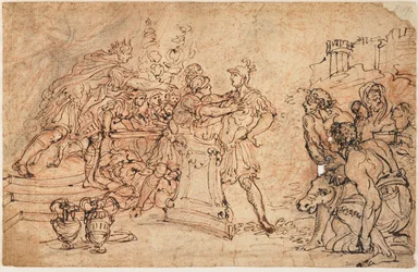 Mucius Scaevola Antes de Porsena
