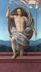 Cristo ressuscitando da tumba